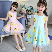 Girls  skirts 2021 new Korean version of the tide of summer childrens clothing Childrens dresses summer dress foreign style little girl princess dress