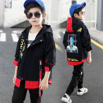 Boys  autumn coat 2021 new style 8 fashion handsome 9 autumn little boy 12 casual windbreaker 14-year-old middle child