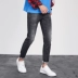 Dễ mặc quần jeans nam phiên bản Hàn Quốc của xu hướng quần jeans nam mỏng - Quần jean
