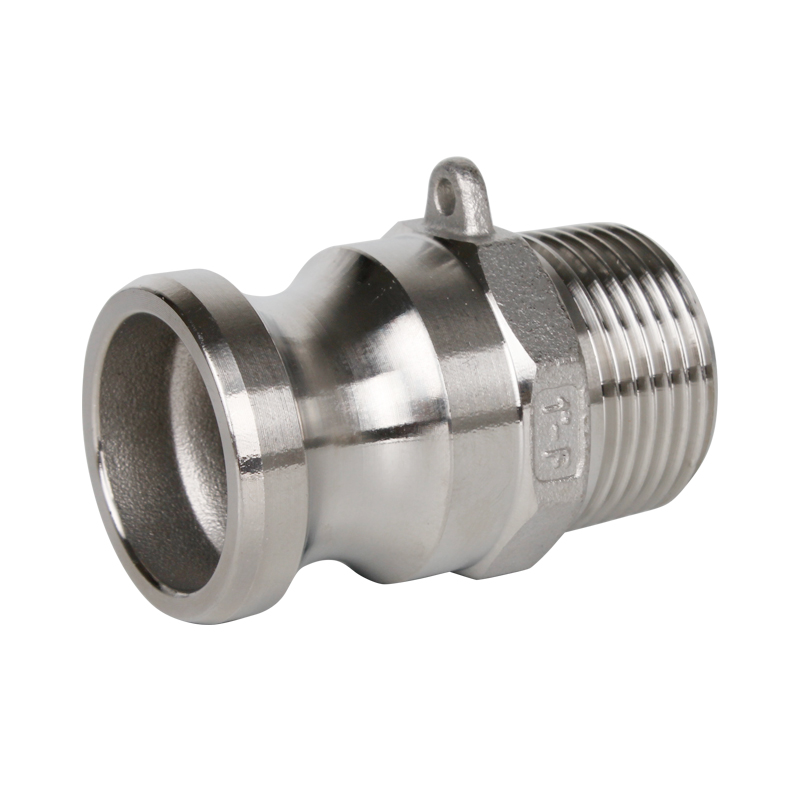 304 stainless steel quick connector outer wire f-type male head pull-type buckle water pipe outer threaded pipe fittings 4 minutes 1 inch