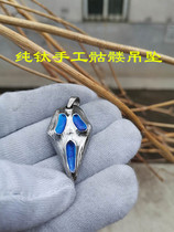 Titanium brother pure handmade popular personality men and women pure titanium skull pendant skull personality titanium alloy TC4 titanium necklace