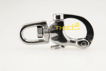 Titanium brother keychain titanium pure titanium quick-hanging key ring American buckle EDC