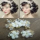 Châu Âu và Hoa Kỳ retro tươi headband Mũ trang sức cô dâu Baroque bướm phụ kiện tóc cưới tăng đột biến 2018 dây buộc tóc scrunchies cầu vồng