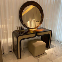 Italian modern minimalist dressing table villa designer Bentley light luxury mirrored dressing table combination bedroom customization