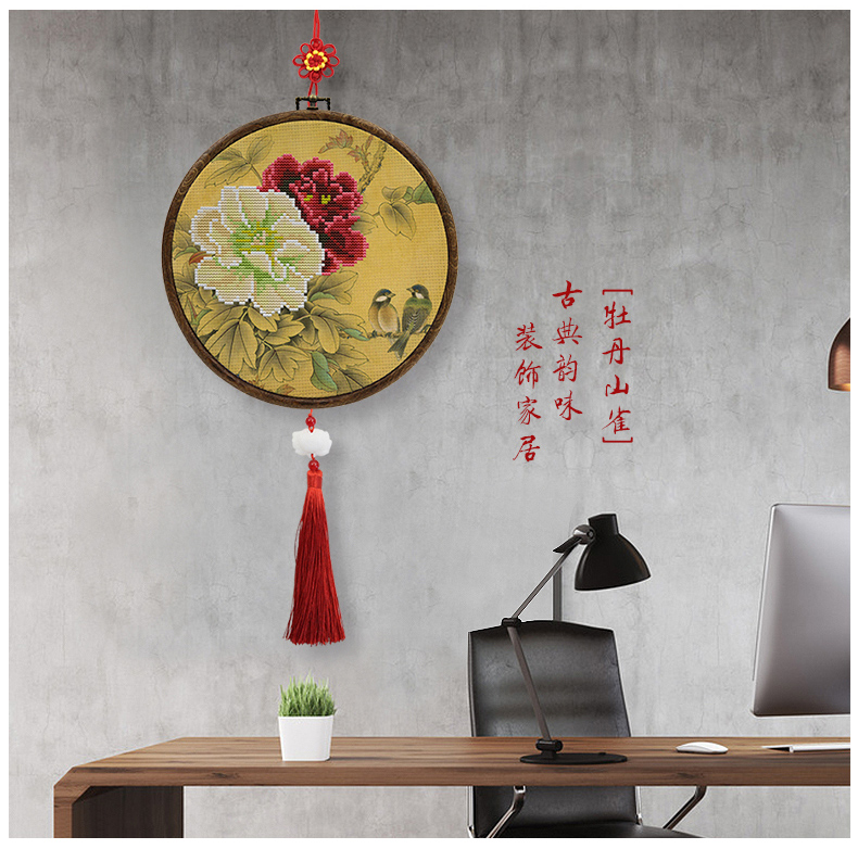 Tự làm bằng tay cross-stitch túi vật liệu mới hoa màu 5D mới bắt đầu thêu nghiên cứu phòng khách văn học và nghệ thuật tranh - Công cụ & phụ kiện Cross-stitch thêu tranh chữ thập