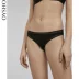 Oysho lưới đen trang trí eo thấp hông cổ điển microfiber đồ lót phụ nữ 30055256800 Vòng eo thấp