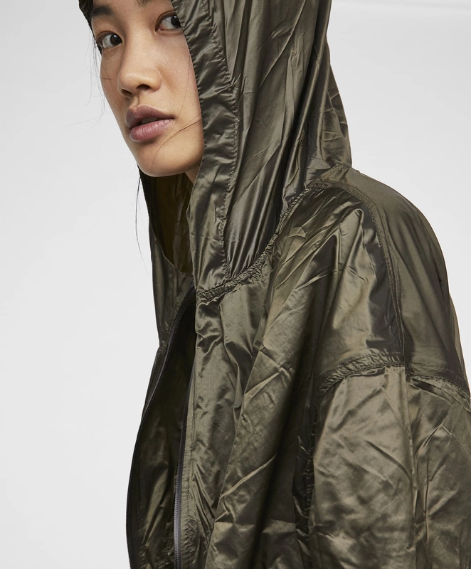 Oysho Thu đông Giảm giá Khaki Áo khoác nữ Áo trùm đầu dài tay Áo thể thao 31770525505