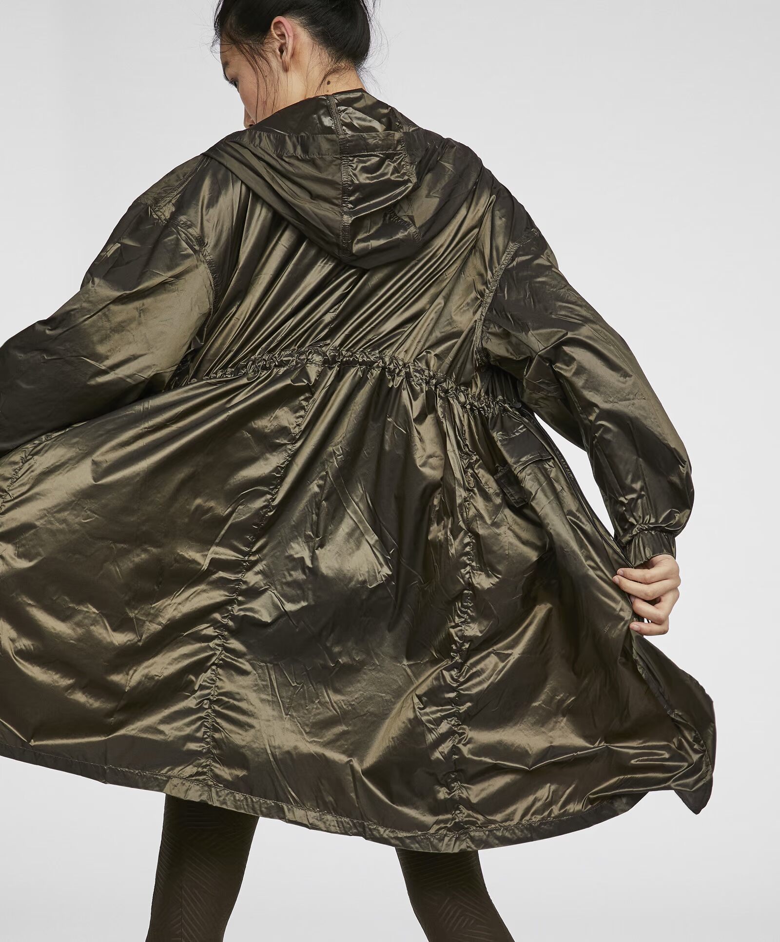 Oysho Thu đông Giảm giá Khaki Áo khoác nữ Áo trùm đầu dài tay Áo thể thao 31770525505 áo khoác the thao nam chính hãng