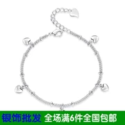 Net red girl bạc tình yêu vòng tay nữ 925 sterling bạc sinh viên đơn giản tươi trẻ giá rẻ công chúa rung