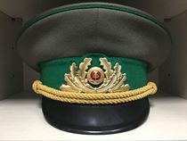East German border guard officers large brimmed hat
