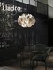 Spanish Ladro Nightlom Ceramic Chandelier Designer Model Butterfly Petal Bedroom Living Room Dining Room Chandelier
