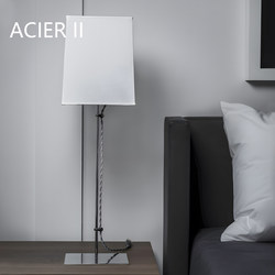 French Liaigre Acier Ii Table Lamp Designer High-End Light Luxury Italian Style Study Living Room Bedroom Bedside