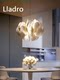 Spanish Ladro Nightlom Ceramic Chandelier Designer Model Butterfly Petal Bedroom Living Room Dining Room Chandelier