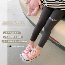 Girls underpants exterior wearing spring autumn new children shark pants foreign air trendy female baby elastic high waist Barbie pants