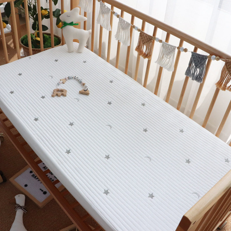 Korean-style crib cover cotton baby bed cover newborn mattress quilt cover children's bed cover dust-proof can be customized