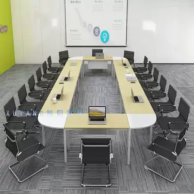 Conference table long table simple modern bar table conference room table and chair combination Workbench u-shaped table training table Company
