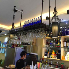 Подставка для вина 酒吧台悬挂酒杯架红酒架红酒杯高脚杯架欧式倒挂吊杯架葡萄酒杯架