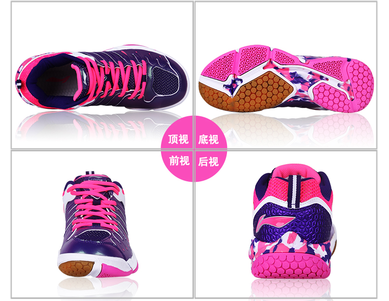 Trang web chính thức Giày cầu lông Li Ning chính hãng Giày nữ chống trượt giày thể thao thoáng khí AYTL082 giày anta nữ
