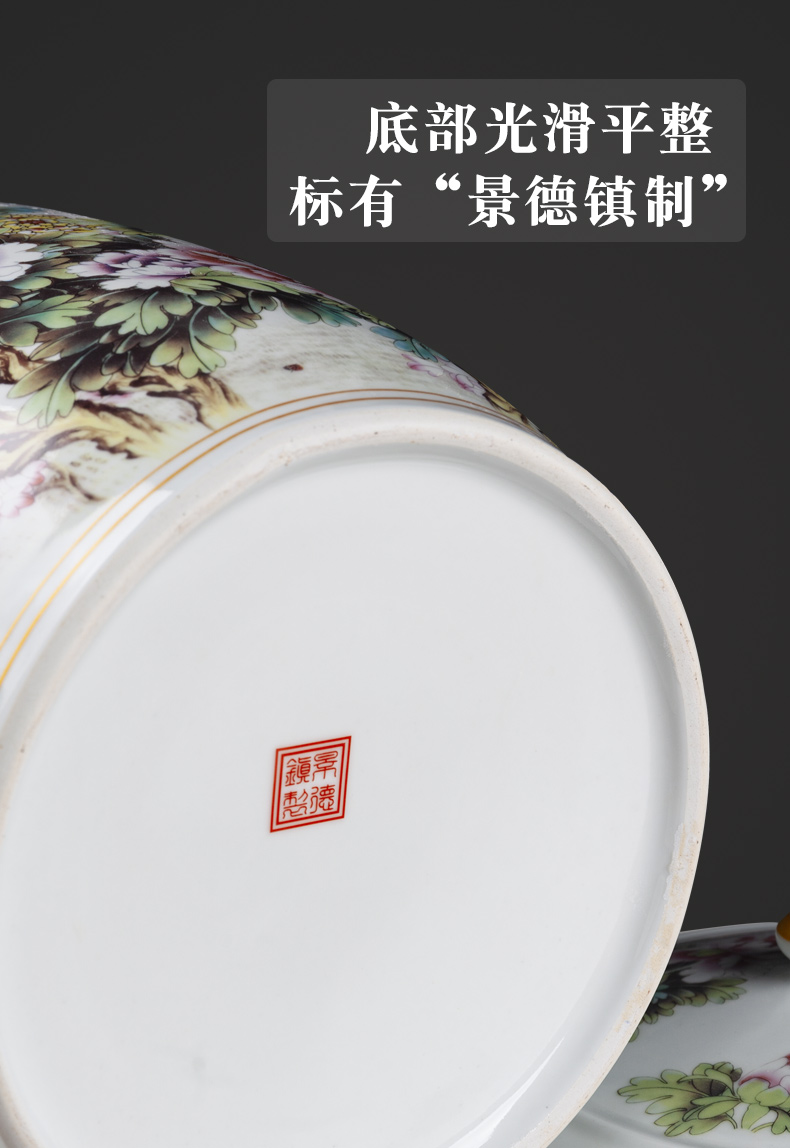 Jingdezhen ceramic purple sand seal pot pu 'er tea cake large seven loaves receives the gift porcelain tea pot