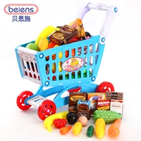 Beienshi siêu thị giỏ hàng mô phỏng chơi nhà trẻ em xe đẩy cô gái nhỏ đồ chơi trẻ em 1-2-3 tuổi búp bê công chúa