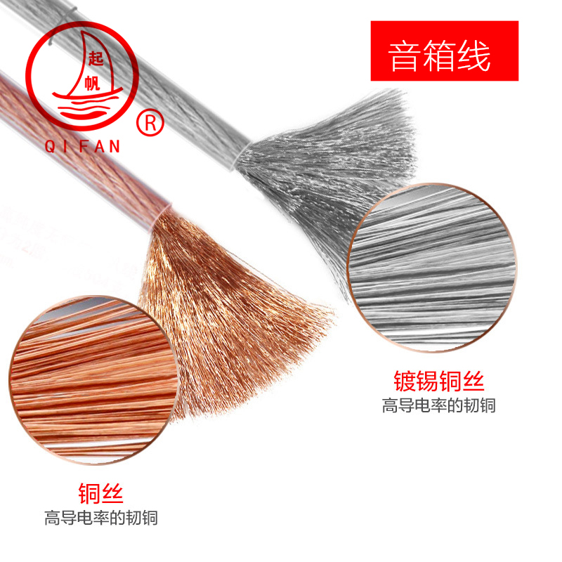Take-up cable RVH2*1 National Audio Line Transparent Fever Class Speaker Wire Pure Bronze Speaker Wire 100 m
