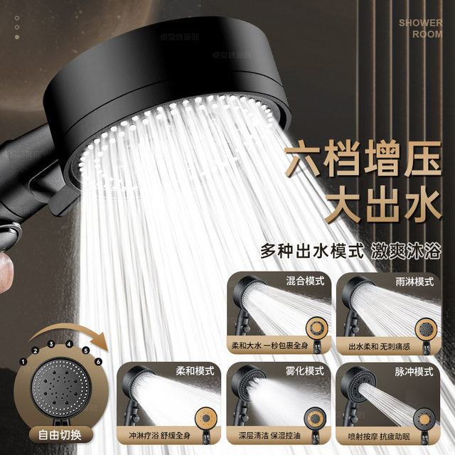 German Precision-Engineered High-Pressure Showerhead Set with Powerful Bathroom Water Heater and Showerhead Combo