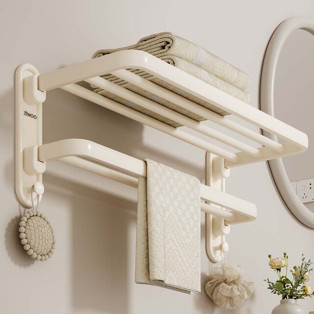 German Precision Bathroom Shelf, Bathroom Toilet Washbasin, No-Drill Bathroom Storage Rack for Shower Gel