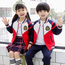 Elementary School Uniforms Spring Autumn Suit Kindergarten Garden Suit Children Pure Cotton Class Clothing Yinglun Wind Sports Clothing Group Purchase Customized