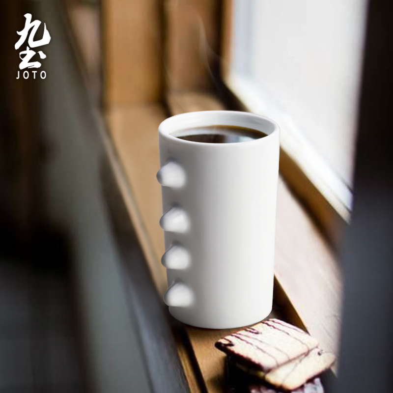 About Nine soil creative ceramic cup couples to office Japanese checking mugs contracted cups milk cup coffee cup