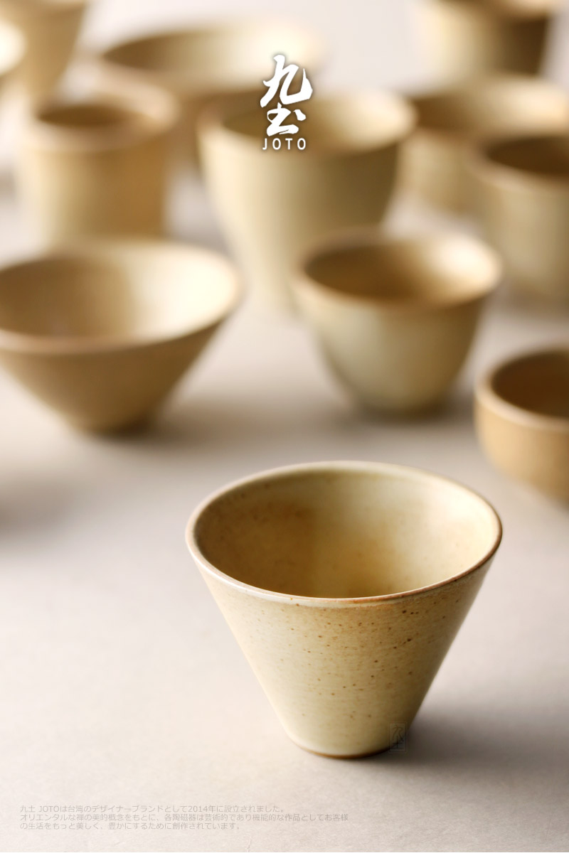 About Nine Japanese soil sample tea cup jingdezhen ceramic coarse pottery small master cup single CPU zen kung fu tea tea cups