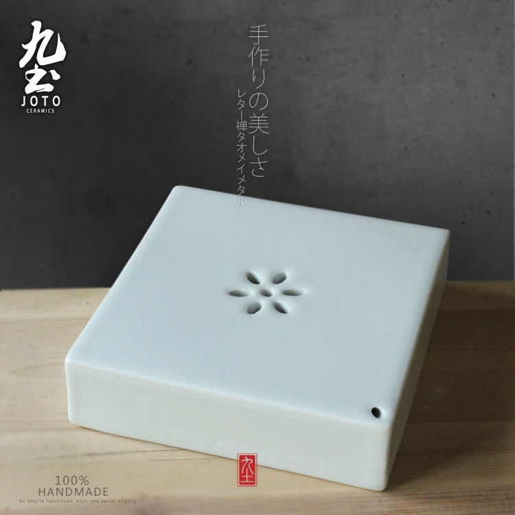 Soil in nine checking ceramic dry tea is simple but elegant penghu - glance bearing Japanese zen white pot bearing kung fu tea set of the teapot