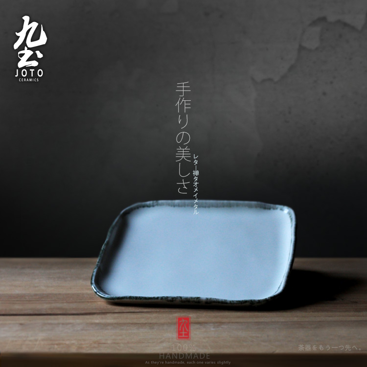 About Nine soil manual small coarse pottery kung fu tea tea tray was creative Japanese dry terms plate plate, single - layer saucer compote tableware