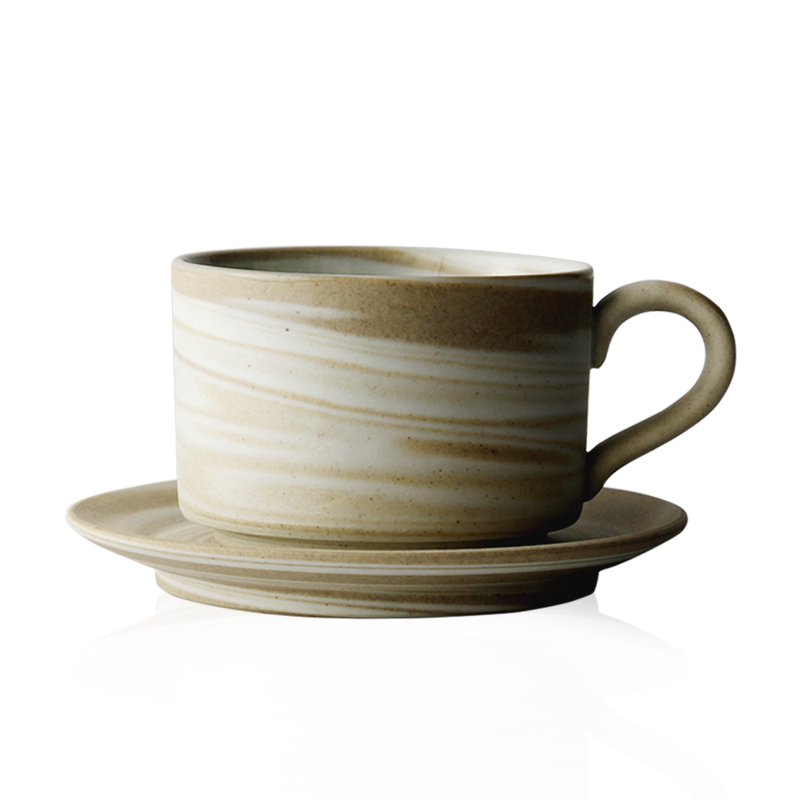 Japanese checking coarse ceramic coffee cup with nine soil disc home outfit contracted hotel cafe hand coffee cup