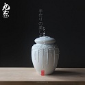 About Nine soil lotus manual graven images cup cup green glaze ceramic checking couples Japanese relief lotus tea cup with water