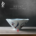 About Nine soil hand - made sweethearts bowl of jingdezhen blue and white bowl hand - made happy character rainbow such as bowl feed implement of blue and white porcelain tableware soup bowl