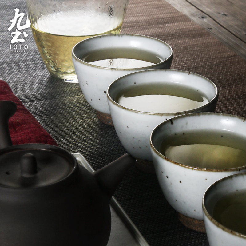 About Nine soil manual coarse pottery teacup sample tea cup Japanese cup lamp that single restoring ancient ways of large capacity master cup kung fu tea set