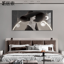 Art Beauties Bedroom Decoration Painting Rooms Wall Cozy Fashion Light Luxury Modern Bedside Hanging Painting Main Sleeper Background Wall