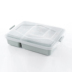ộp cơm giữ nhiệt inox 304 Lúa mì rơm hộp cơm trưa hộp lưu trữ hộp bốn lưới tách lò vi sóng sinh viên hộp ăn trưa vuông Nhật Bản kín hộp - Hộp cơm điện sưởi ấm hộp cơm cắm điện hẹn giờ Hộp cơm điện sưởi ấm