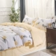 mô hình lưới nordic của giường Bốn 1.8m đôi ký túc xá lanh ba mảnh chăn 1,5 2 - Bộ đồ giường bốn mảnh