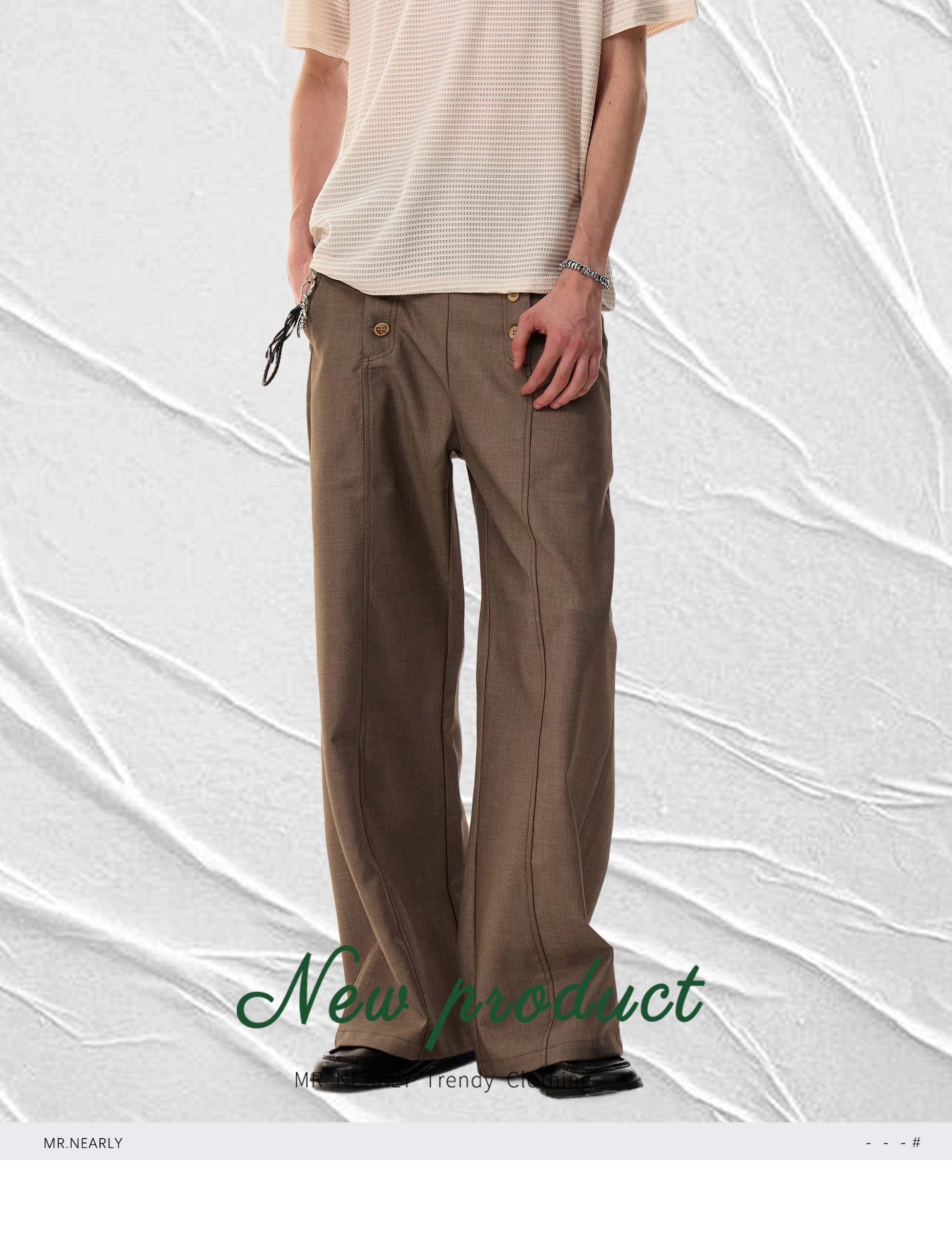 Штаны, повседневные брюки для отдыха, в американском стиле, изысканный стиль, свободный прямой крой 