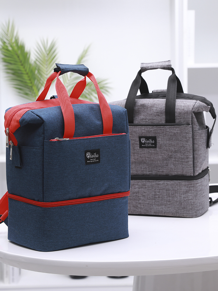 Thermal insulation bag Bento with bento bag tote bag out of office workers super with rice bag large capacity