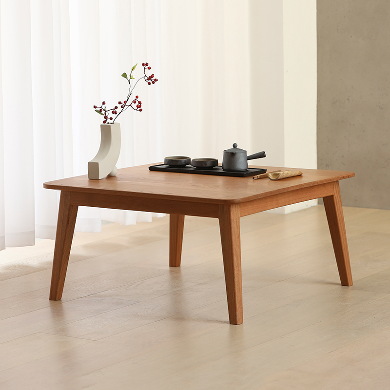 Solid Wood Dwarf Table Tatami Tea Table Bedroom Window Sill Brief About Small Table With Black Walnuts Wood Home Short Table Balcony Table