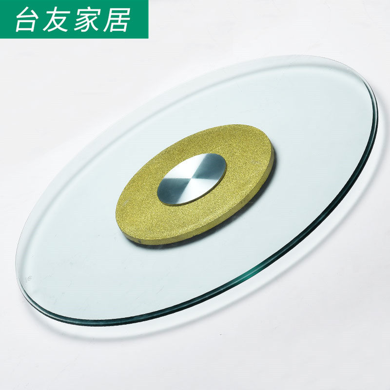 Tempered glass turntable Home dining table rotary countertop glass round turntable base hotel large round table swivel plate