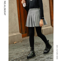 Girl Autumn Dress Half Body Dress 2022 New Ocean Gas Children Dress Gig Plexigu Skirt Little Girl Trendy Half Body Dress