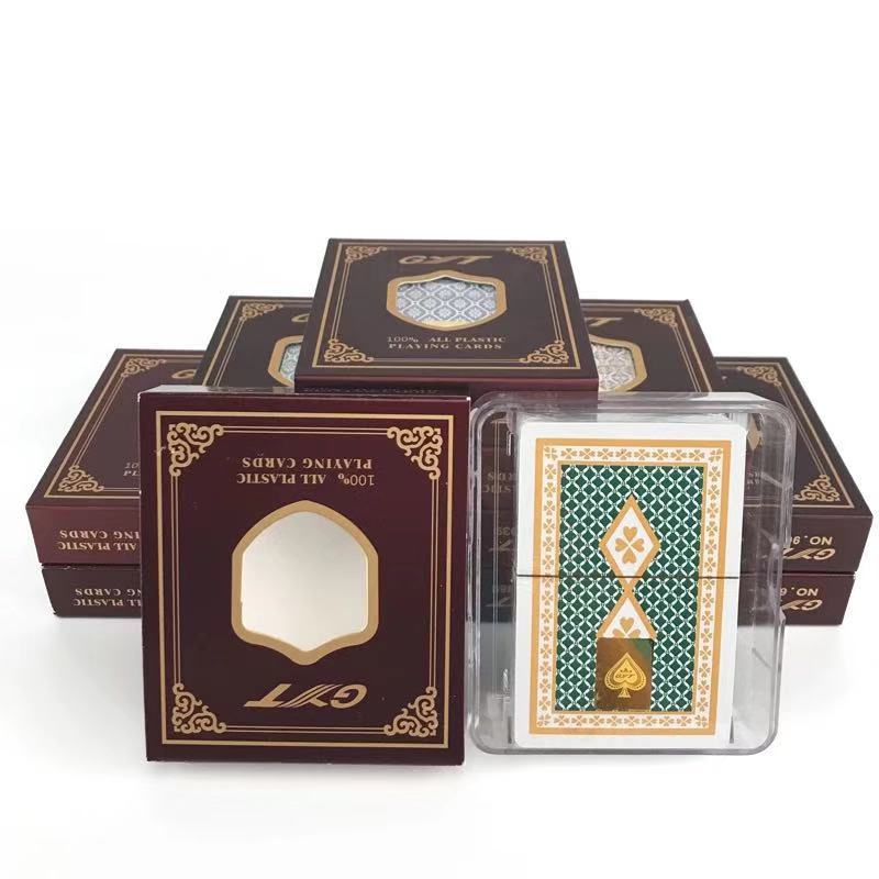 Playing card packaging film Texas hold'em packaging film Gold line playing card packaging transparent film Playing card packaging