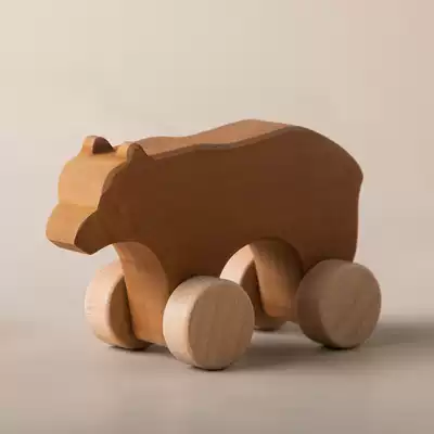 AVDAR TOYS forest bear Russian brown bear imported basswood handmade children's TOYS solid wood building blocks