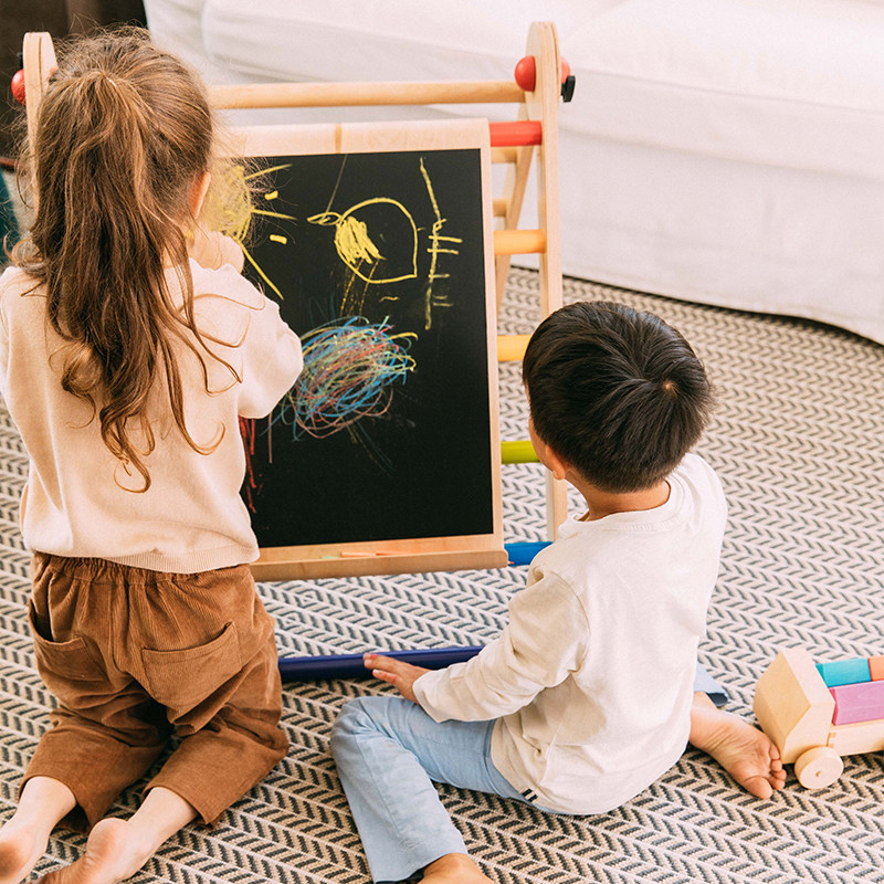 AVDAR children's blackboard whiteboard double-sided drawing board magnetic writing board climbing frame hanging accessories baby graffiti