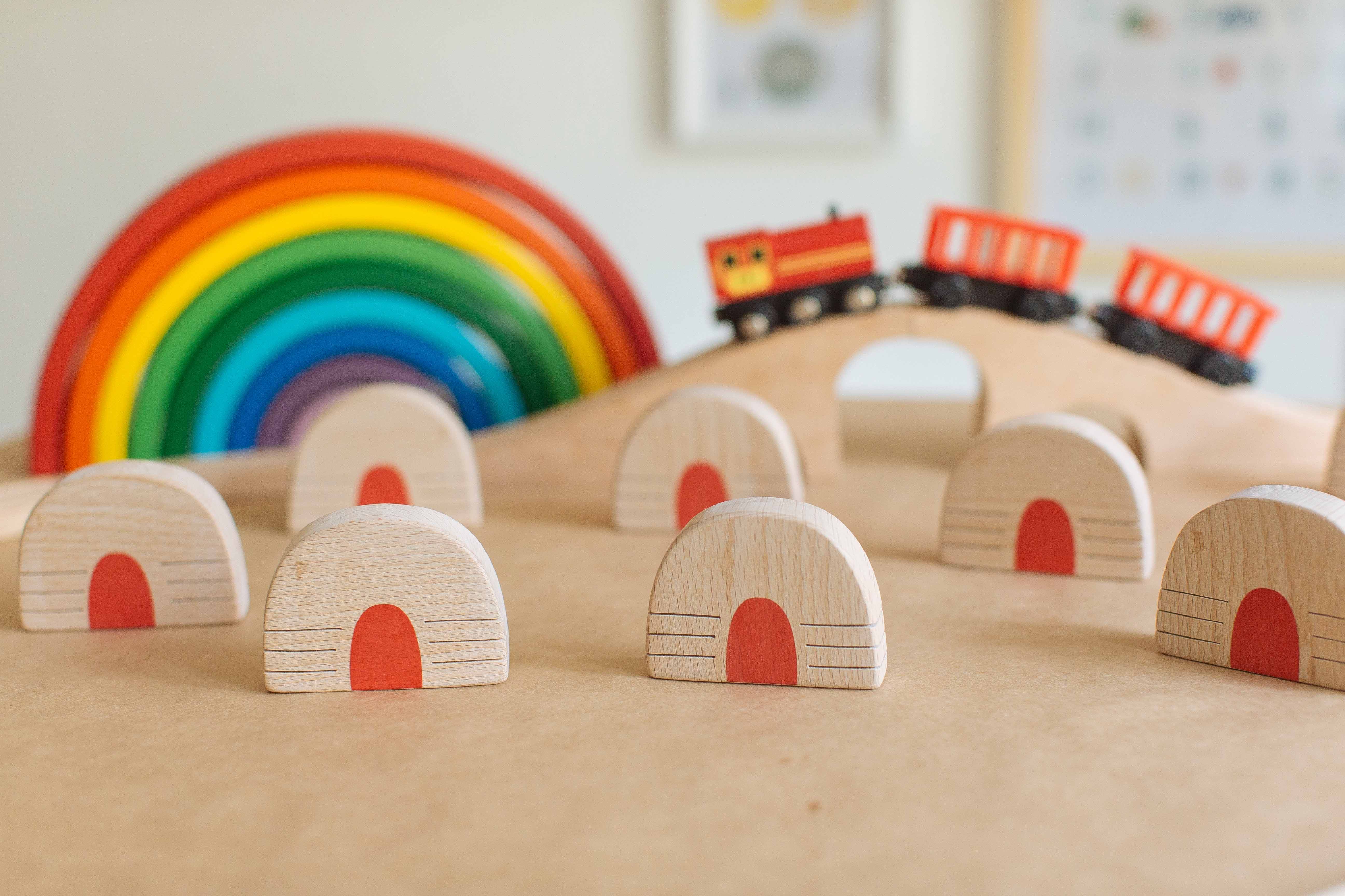 AVDAR TOYS Solid Wood Mongolia Bag Toy Beech Wood Grassland Souvenir Puzzle Early Teaching Wooden Toys