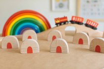 AVDAR TOYS solid wood yurt toy Beech grassland souvenir puzzle early education wooden toy