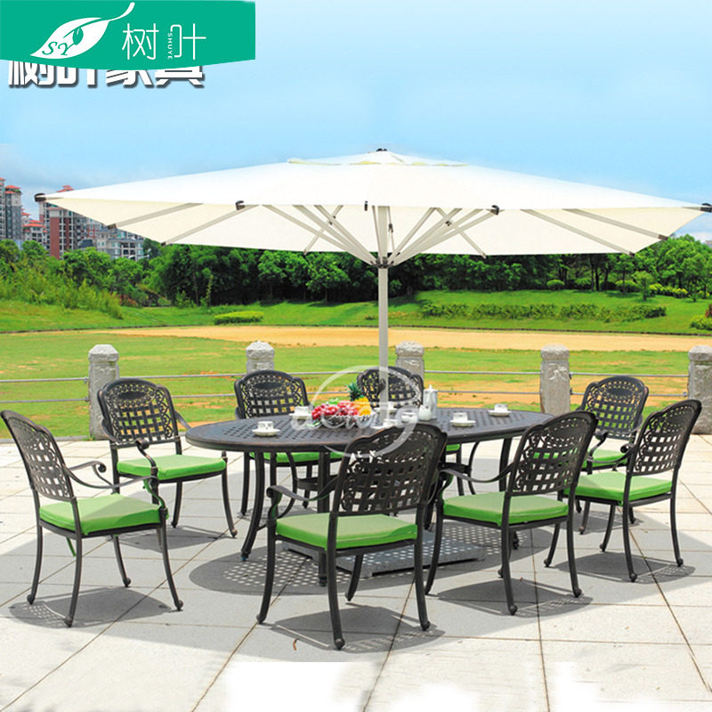 Outdoor courtyard umbrella villa balcony terrace large parasol rectangular sun umbrella commercial oversized outdoor umbrella